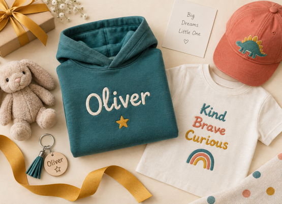 Personalized kids apparel and gift accessories