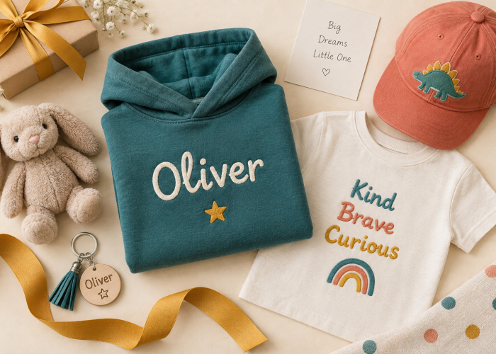 Personalized kids apparel and gift accessories